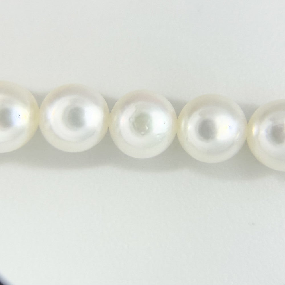 【開店SALE】 MIKIMOTO ミキモト ネックレス チャーム付き ジュエリー アクセサリー 真珠 フォーマル 冠婚葬祭 シルバー パール約0.5mm レディース 約35.0g【中古品】