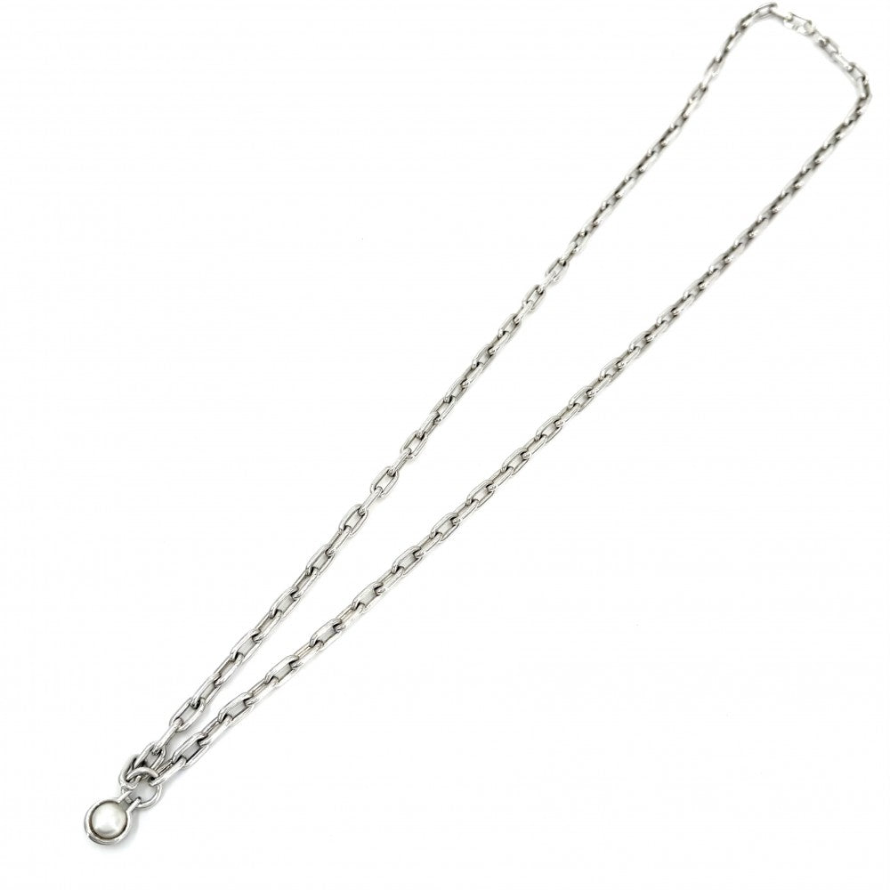 TIFFANY&Co. ティファニー ネックレス ハードウェア フレッシュウォーターパール 真珠 ジュエリー アクセサリー シルバー925 パール パール レディース 約80.8g【中古品】