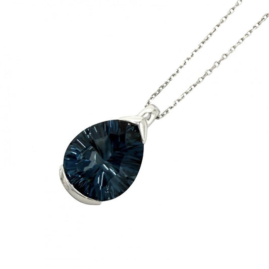 TASAKI タサキ ネックレス ルミノ ペンダント アクセサリー ジュエリー 18金WG Au750 K18ホワイトゴールド ブルートパーズ レディース 約6.0g【中古品】
