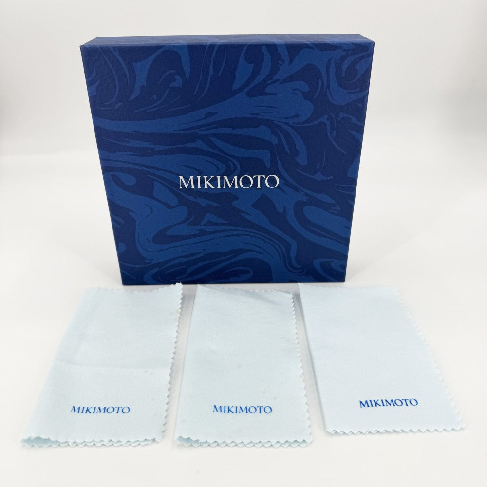 MIKIMOTO ミキモト ネックレス チャーム付き ジュエリー アクセサリー 真珠 フォーマル 冠婚葬祭 18金WG Au750 K18ホワイトゴールド パール約0.7mm レディース 約37.9g【中古品】