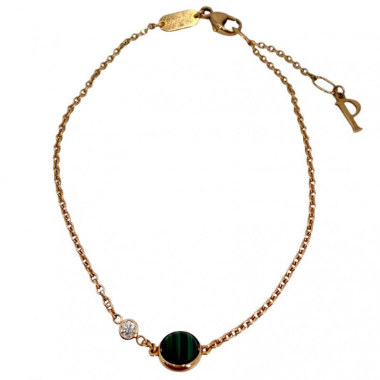 PIAGET ピアジェ ブレスレット ポセション ジュエリー アクセサリー Possession Au750 18金PG K18ピンクゴールド ダイヤモンド ゴールド グリーン 緑 レディース 約2.1g【中古品】