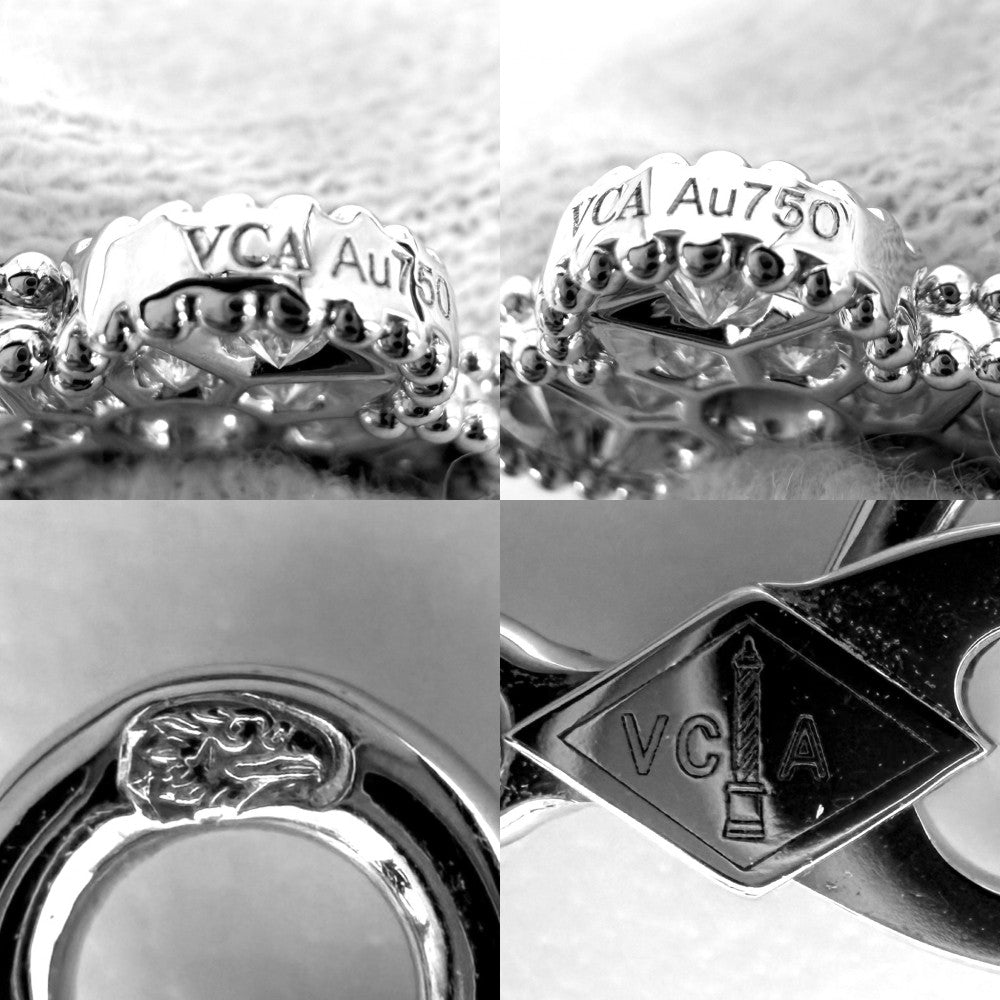 Van Cleef & Arpels ヴァンクリーフ＆アーペル ブレスレット 5モチーフ ヴィンテージ アルハンブラ アクセサリー K18ホワイトゴールド ダイヤモンド60石2.41ct VCARA41500 レディース 約13.3g【中古品】