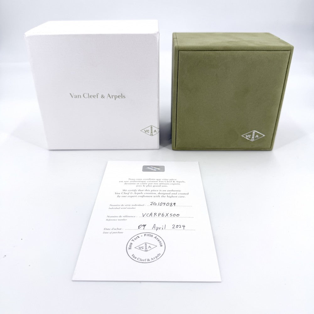 Van Cleef & Arpels ヴァンクリーフ＆アーペル ブレスレット ペルレ スウィートクローバー ジュエリー アクセサリー 18金YG Au750 K18イエローゴールド ダイヤモンド VCARP6X500 レディース 約16.6g【中古品】