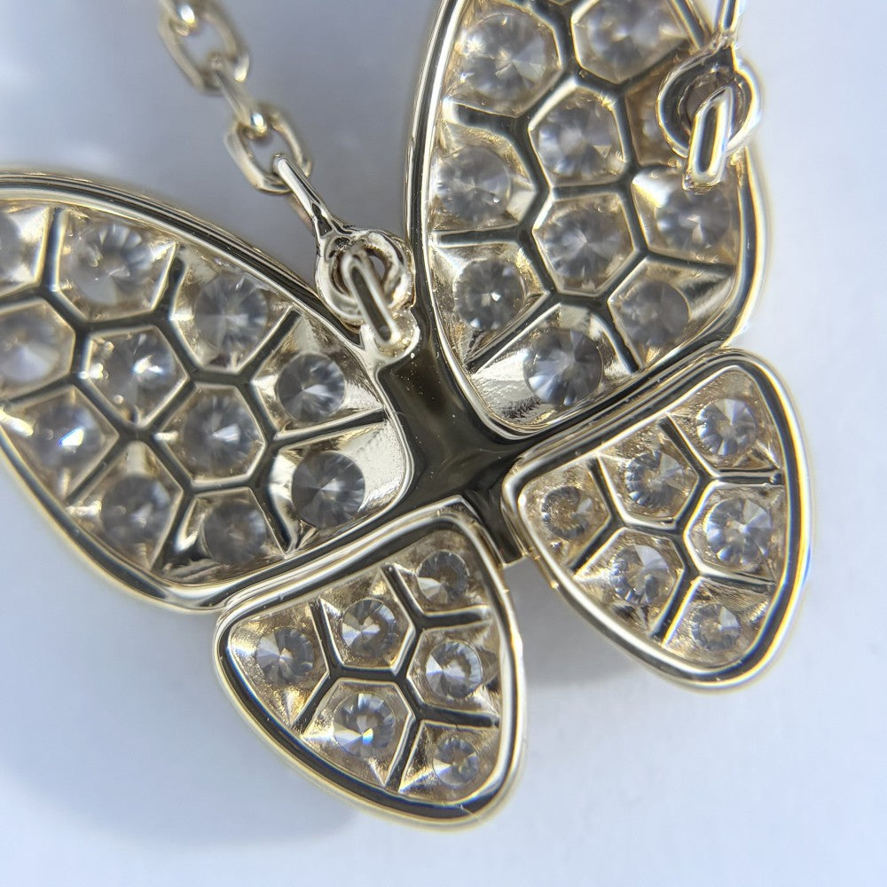 Van Cleef & Arpels ヴァンクリーフ＆アーペル ネックレス ドゥ パピヨン ペンダント 蝶モチーフ バタフライ ジュエリー 18金YG Au750 アクセサリー K18イエローゴールド VCARP3DP00 レディース 約5.3g【中古品】