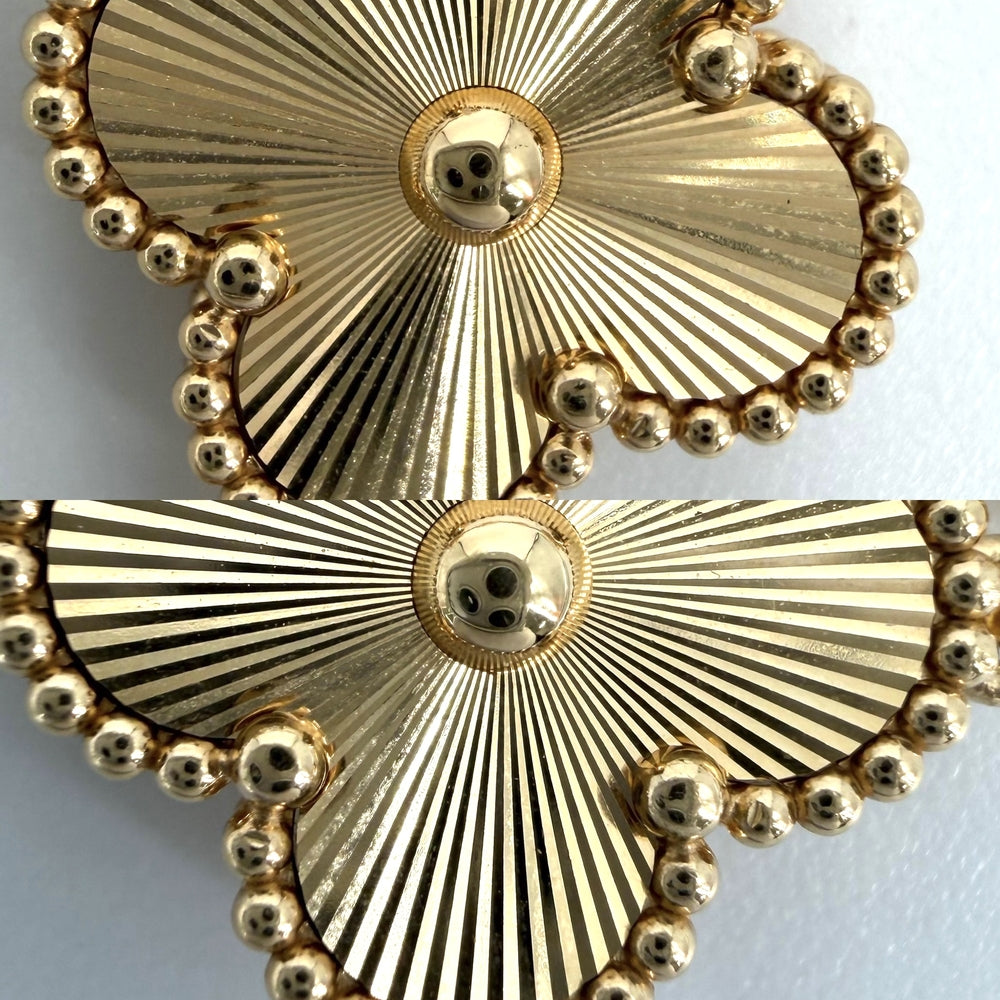 Van Cleef & Arpels ヴァンクリーフ＆アーペル ブレスレット ギヨシェ ヴィンテージ アルハンブラ ジュエリー アクセサリー K18イエローゴールド VCARP3JK00 ゴールド レディース 約19.1g【中古品】