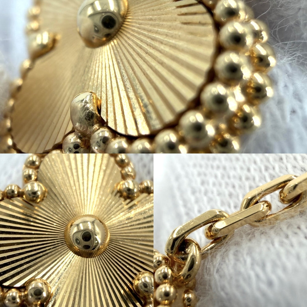 Van Cleef & Arpels ヴァンクリーフ＆アーペル ブレスレット ギヨシェ ヴィンテージ アルハンブラ ジュエリー アクセサリー K18イエローゴールド VCARP3JK00 ゴールド レディース 約19.1g【中古品】