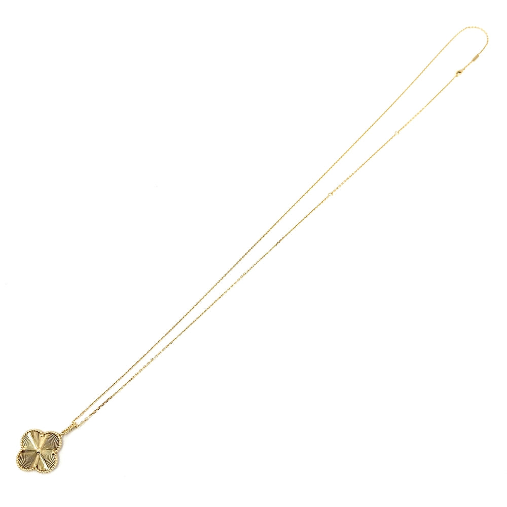 Van Cleef & Arpels ヴァンクリーフ＆アーペル ネックレス ギヨシェ マジックアルハンブラ アクセサリー ジュエリー ロングネックレス K18イエローゴールド VCARP4K000 レディース 約21.6g【中古品】