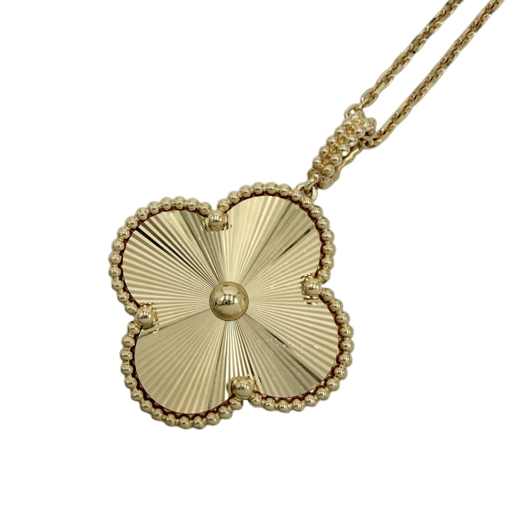 Van Cleef & Arpels ヴァンクリーフ＆アーペル ネックレス ギヨシェ マジックアルハンブラ アクセサリー ジュエリー ロングネックレス K18イエローゴールド VCARP4K000 レディース 約21.6g【中古品】