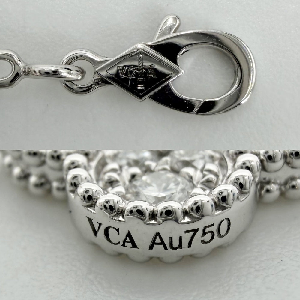 Van Cleef & Arpels ヴァンクリーフ＆アーペル ブレスレット ヴィンテージ アルハンブラ ジュエリー アクセサリー K18ホワイトゴールド ダイヤモンド60石2.41ct VCARA41500 レディース 約13.6g【中古品】