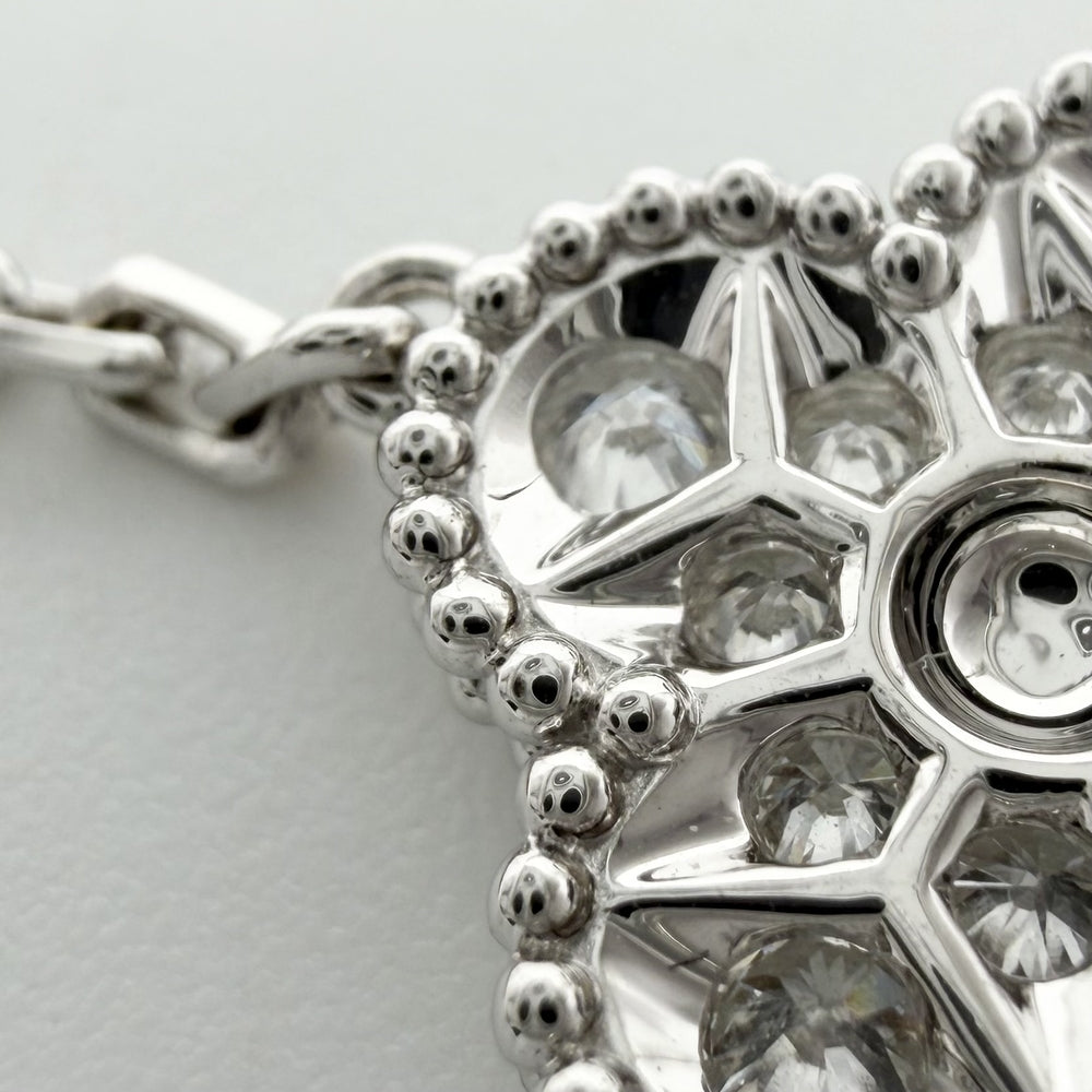 Van Cleef & Arpels ヴァンクリーフ＆アーペル ブレスレット ヴィンテージ アルハンブラ ジュエリー アクセサリー K18ホワイトゴールド ダイヤモンド60石2.41ct VCARA41500 レディース 約13.6g【中古品】
