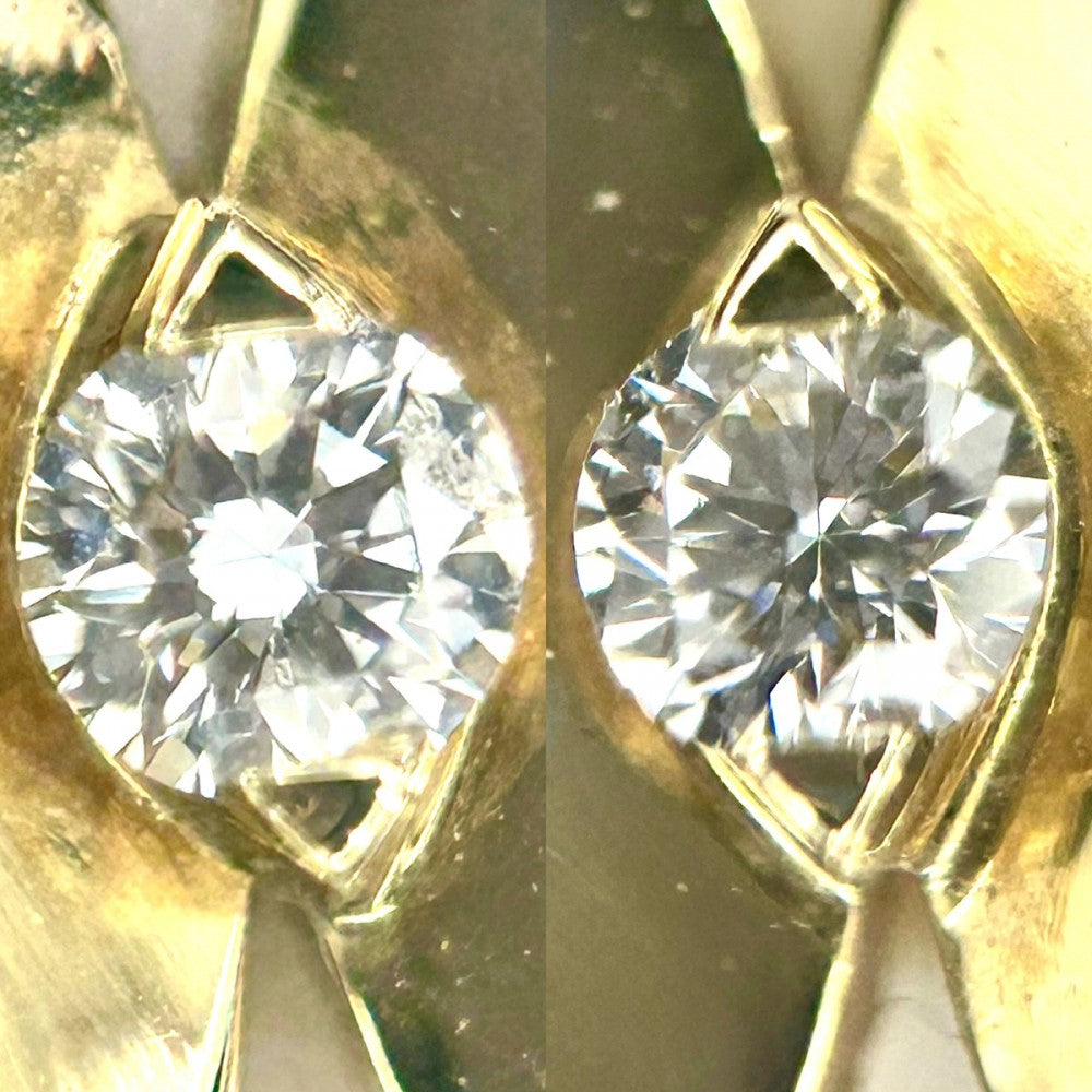 GRAFF グラフ ピアス ミニバタフライ スタッドピアス ジュエリー アクセサリー 750 18金 K18イエローゴールド ダイヤモンド0.08ct レディース 約5.8g【中古品】