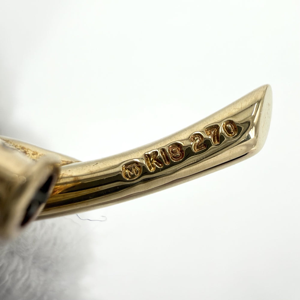 MIKIMOTO ミキモト ブローチ プリンセスグレースコレクション 薔薇 ローズ ジュエリー アクセサリー 真珠 K18イエローゴールド パール(約0.7cm) ゴールド レディース 約21.1g【中古品】