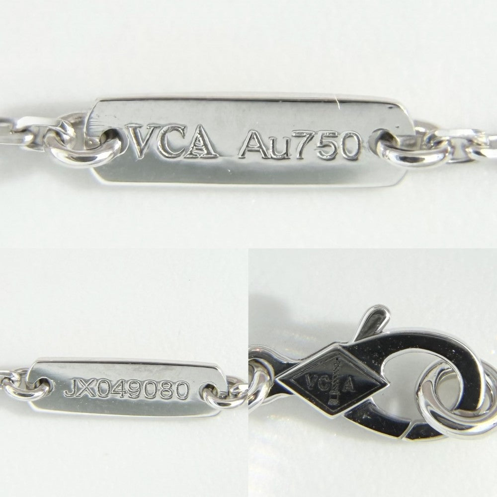 Van Cleef & Arpels ヴァンクリーフ＆アーペル ネックレス ドゥ パピヨン ペンダント バタフライ 18金WG K18ホワイトゴールド VCAR03M400 レディース 約5.5g【中古品】