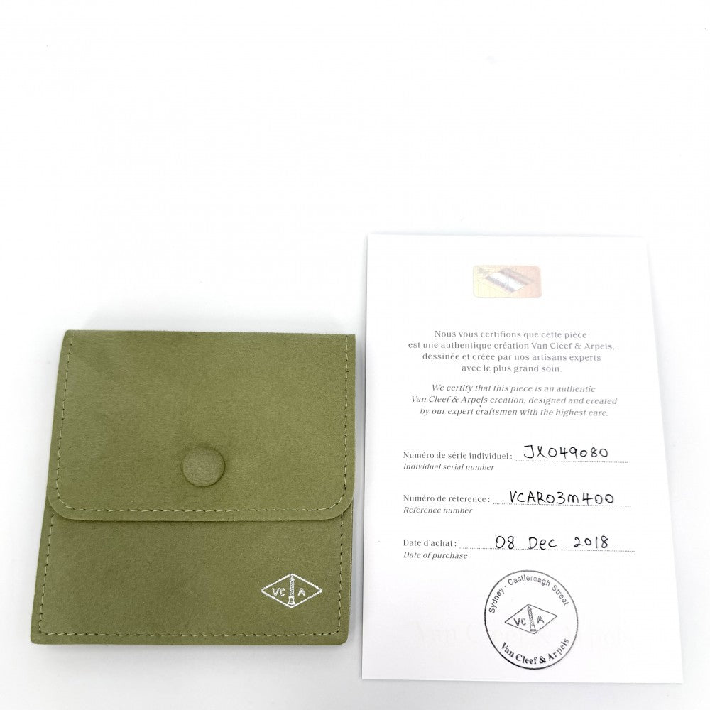 Van Cleef & Arpels ヴァンクリーフ＆アーペル ネックレス ドゥ パピヨン ペンダント バタフライ 18金WG K18ホワイトゴールド VCAR03M400 レディース 約5.5g【中古品】