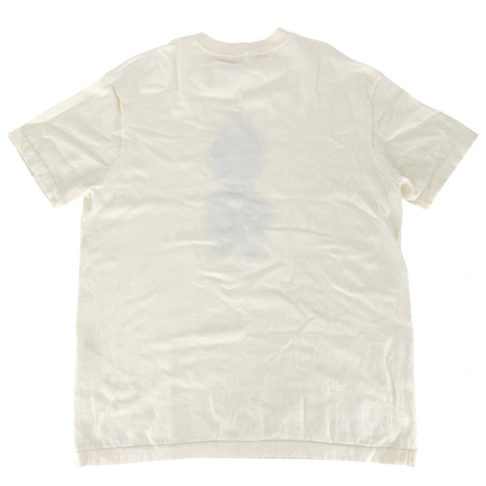 【開店SALE】 LOUIS VUITTON ルイヴィトン 半袖Ｔシャツ インタルシアジャカードダックニット 半袖ニット トップス 服 LOUIS VUITTON×NIGO RM221M F96 HMN04W M アイボリー 夏 コットン メンズ【中古品】