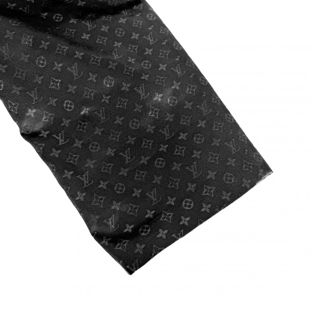 LOUIS VUITTON ルイヴィトン アウター モノグラム ロングコート 服 アパレル 38 ブラック 黒 春 秋 シルク メタリックファイバー レディース【中古品】