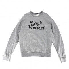 LOUIS VUITTON ルイヴィトン スウェット NIGOコラボ 裏起毛 トップス クルーネック アパレル M グレー 秋 冬 コットン メンズ【中古品】