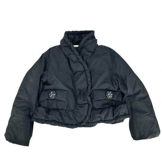LOUIS VUITTON ルイヴィトン ダウンジャケット アウター アパレル 服 38 ブラック 黒 ブラック金具 冬 ポリエステル レディース【中古品】
