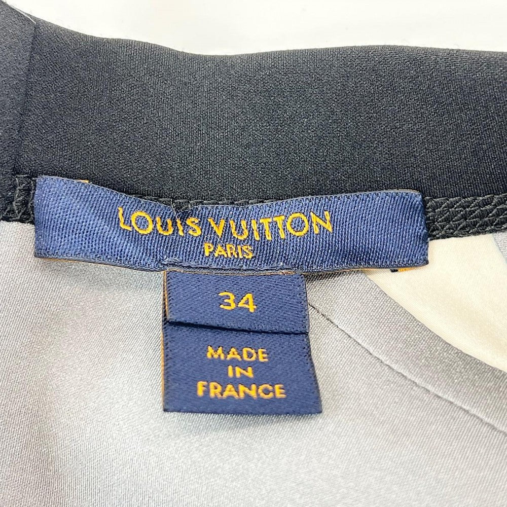 【開店SALE】 LOUIS VUITTON ルイヴィトン ワンピース モノグラム 半袖ワンピース アパレル 服 34 RW202W NHY FJDR52 マルチカラー ブラック金具 夏 ウール ナイロン シルク ポリウレタン レディース【中古品】