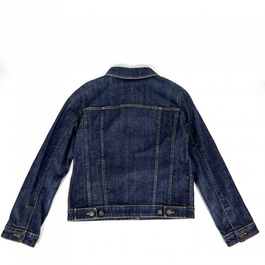 LOUIS VUITTON ルイヴィトン デニムジャケット アウター 服 アパレル 40 ネイビー 紺 アンティークゴールド金具 春 秋 コットン ポリウレタン レディース【中古品】