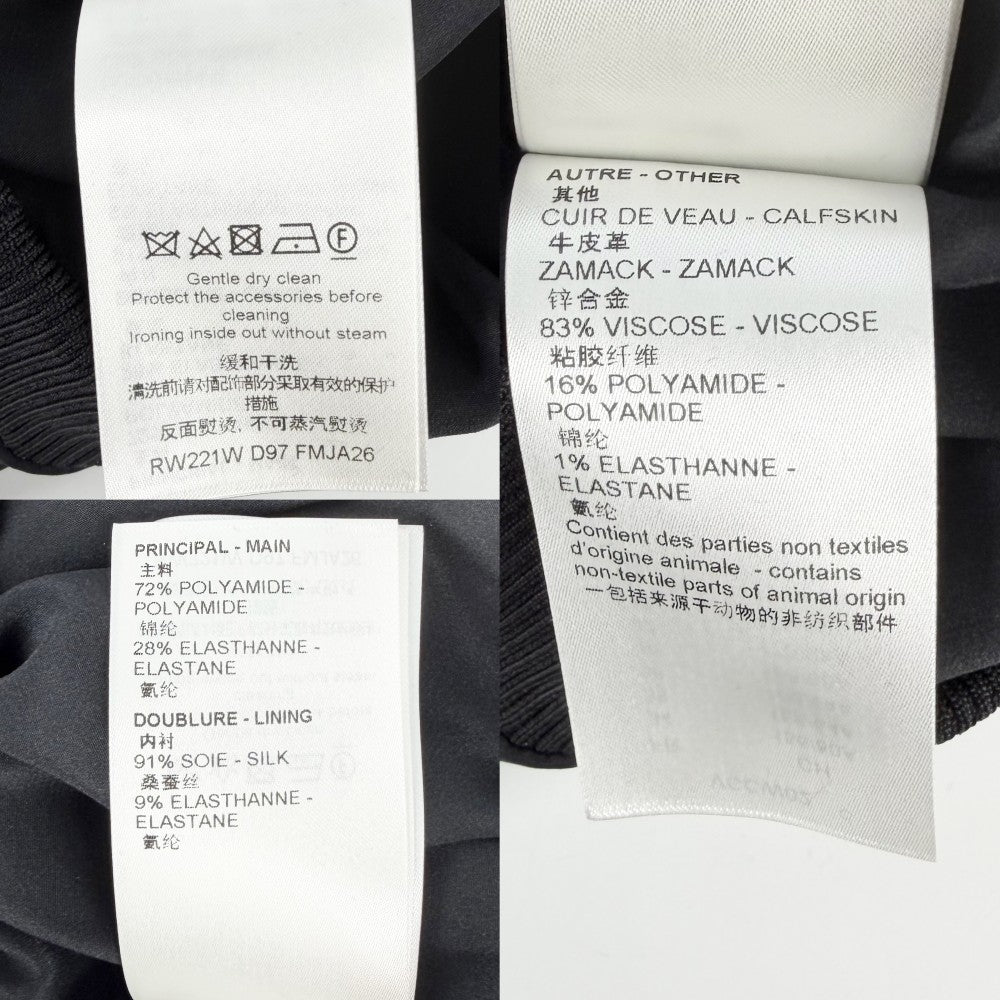 LOUIS VUITTON ルイヴィトン ブルゾン エンボスモノグラム ジップアップジャケット アパレル アウター 服 36 ブラック 黒 ゴールド金具 春 秋 ナイロン ポリウレタン レディース【中古品】