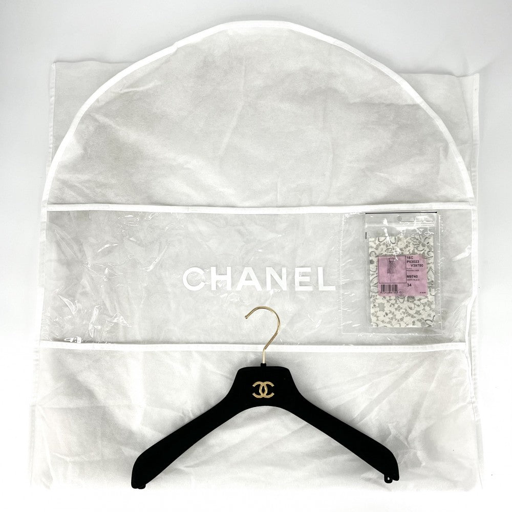 【開店SALE】 CHANEL シャネル ワンピース キャミワンピ ココボタン フラワー 花柄 レース アパレル 服 38 ベージュ 春 夏 コットン ナイロン レーヨン レディース【中古品】