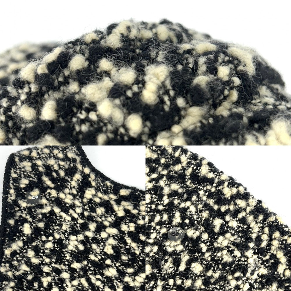 【開店SALE】 CHANEL シャネル ワンピース ツイード ノースリーブ ボタン アパレル 服 44 ブラック 黒 アイボリー 秋 ウール ナイロン レディース 1994年【中古品】