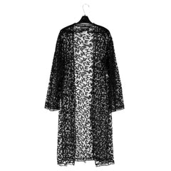 【開店SALE】 CHANEL シャネル カーディガン ココマーク ロゴ 総レース 服 トップス アパレル ヴィンテージ 38 P12032V06982 ブラック 黒 春 夏 コットン ナイロン レディース 1998年【中古品】