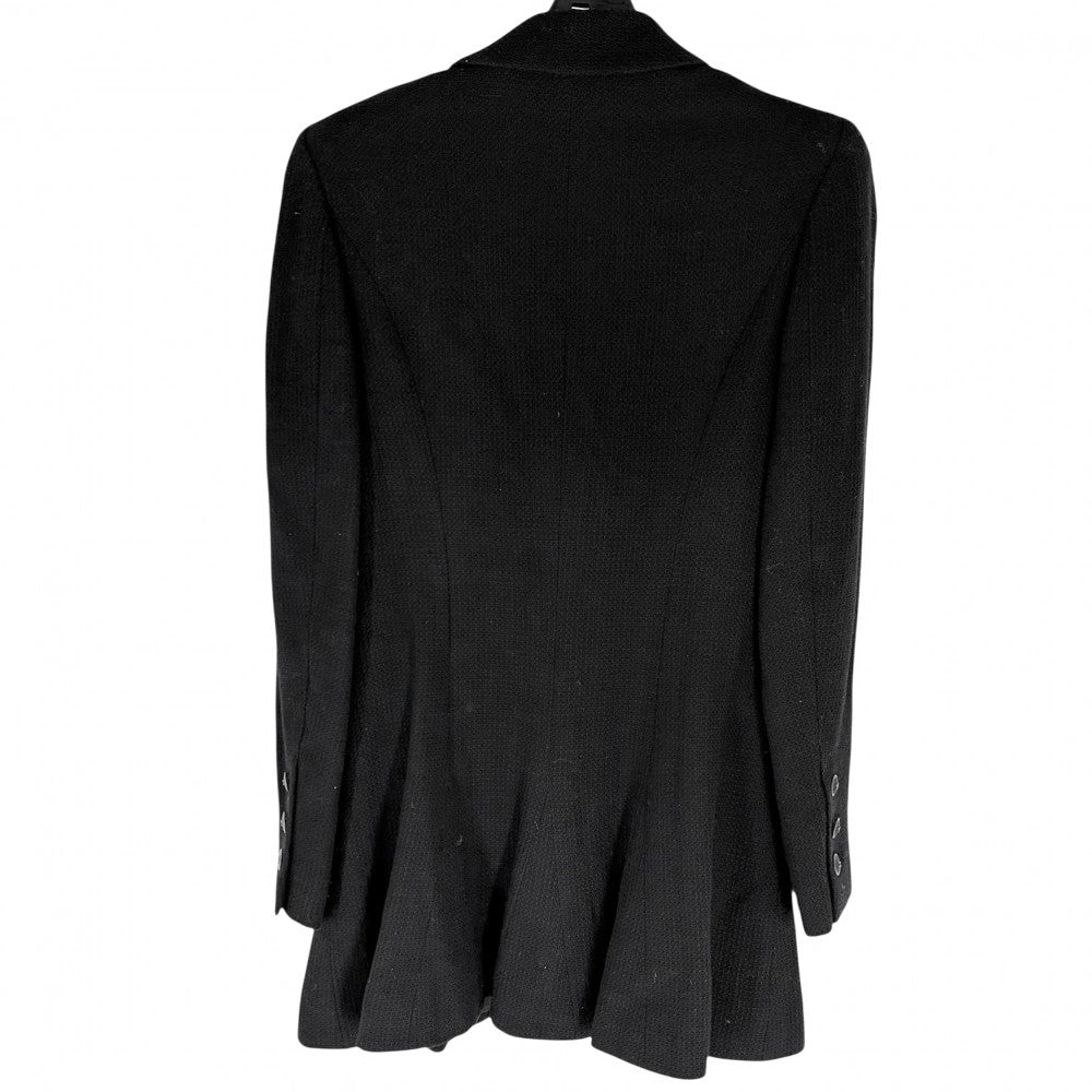 【開店SALE】 CHANEL シャネル セットアップ パンツ ジャケット 服 アパレル 36 ブラック 黒 秋 冬 ウール レーヨン レディース 2002年【中古品】