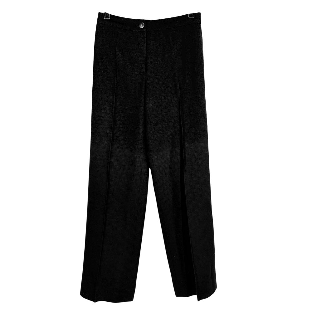 【開店SALE】 CHANEL シャネル セットアップ パンツ ジャケット 服 アパレル 36 ブラック 黒 秋 冬 ウール レーヨン レディース 2002年【中古品】