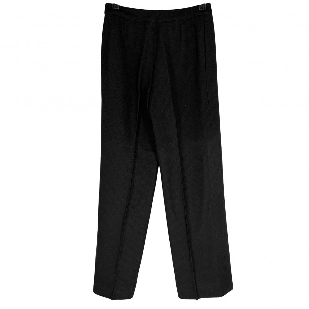 【開店SALE】 CHANEL シャネル セットアップ パンツ ジャケット 服 アパレル 36 ブラック 黒 秋 冬 ウール レーヨン レディース 2002年【中古品】
