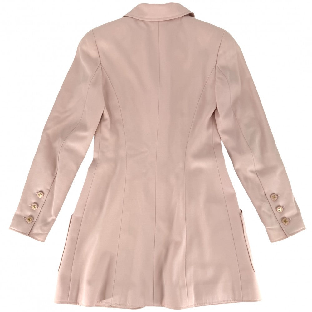 CHANEL シャネル アウター ココマーク ジャケット アパレル 服 97P 36 ピンク ゴールド金具 ウール レディース 1997年【中古品】