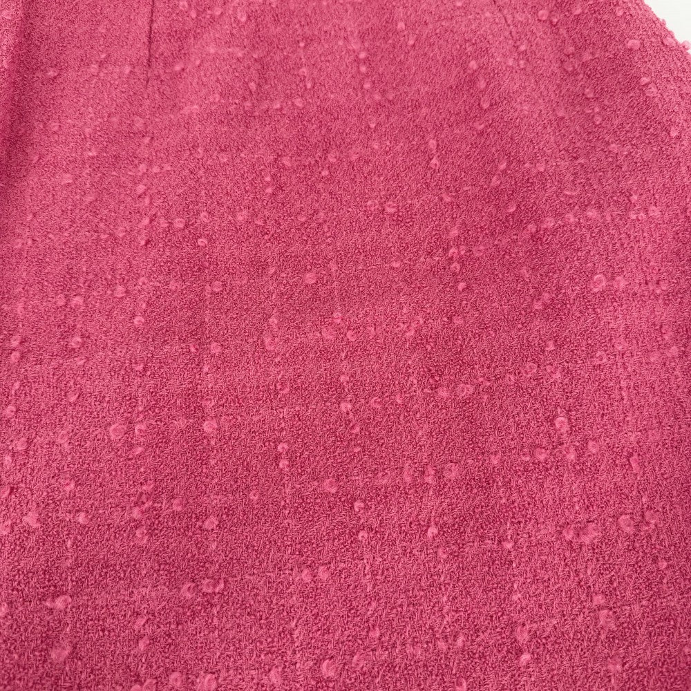 CHANEL シャネル セットアップ ノーカラージャケット スカート ココマーク アパレル 服 ピンク シルバー金具 春 秋 ウール ナイロン モヘア レディース【中古品】