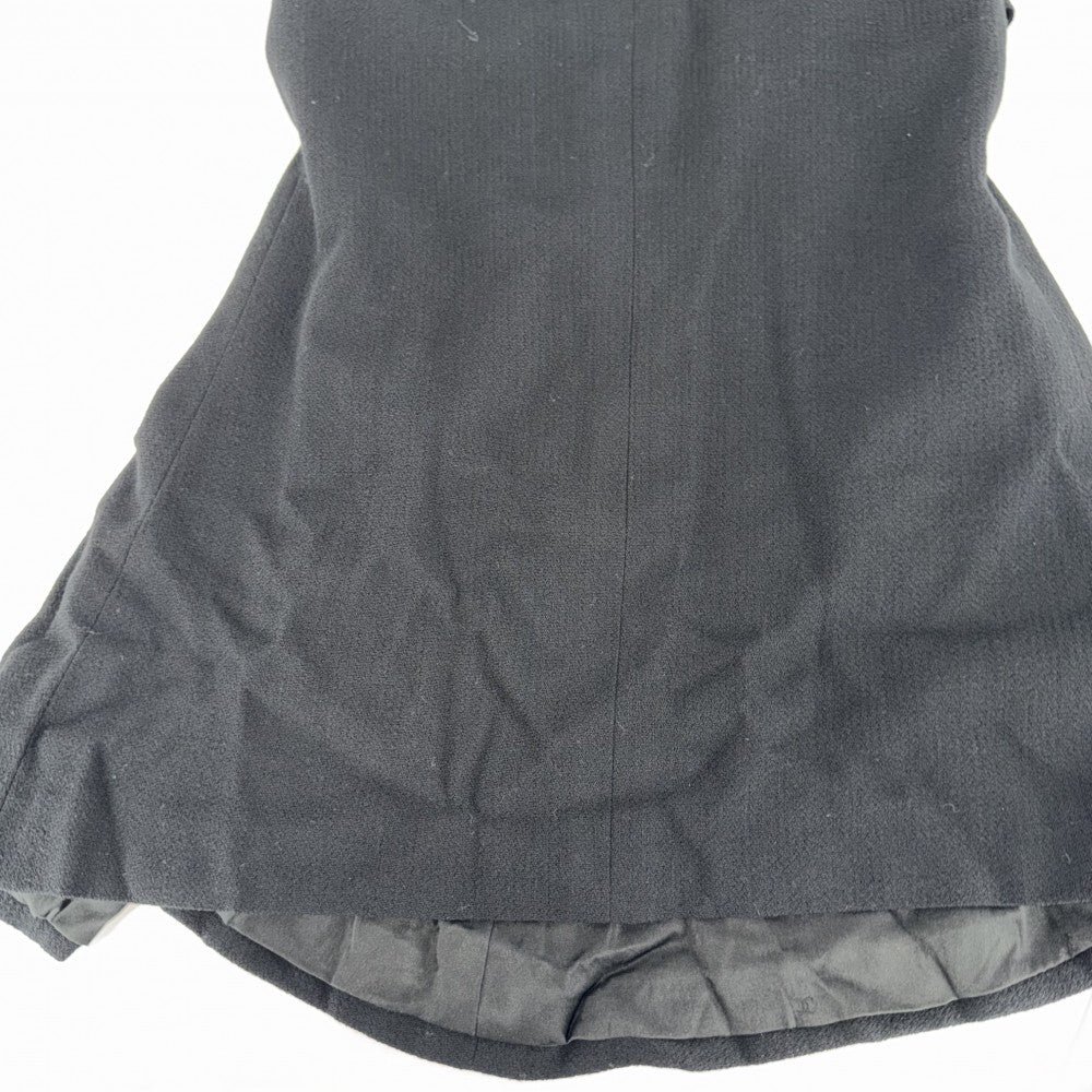 CHANEL シャネル ワンピース ノースリーブ ロングワンピース アパレル 服 38 ブラック 黒 秋 ウール レディース 1996年【中古品】