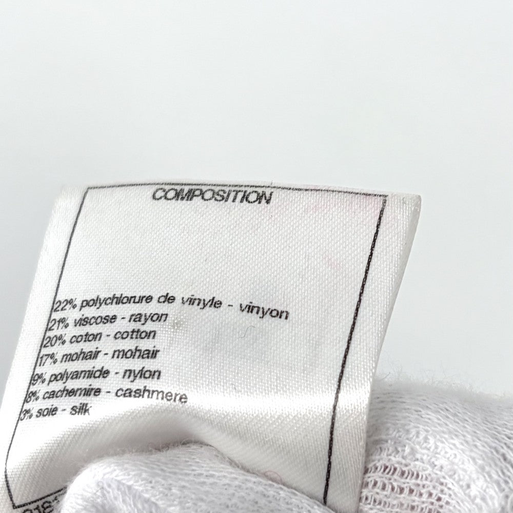 CHANEL シャネル ニット スパンコール タートルネック 服 アパレル トップス セーター 38 レッド 赤 ブラック 黒 秋 冬 レディース【中古品】