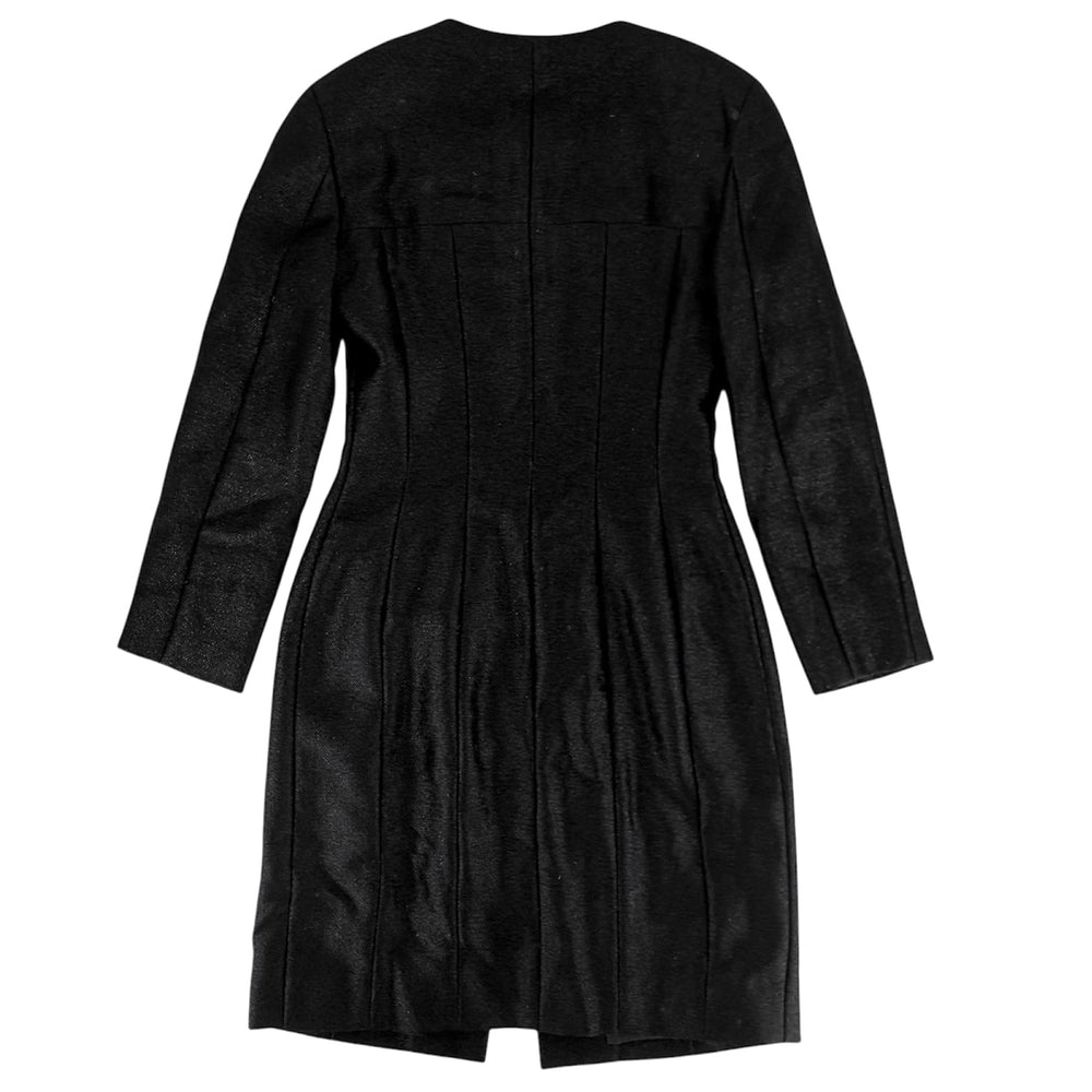 CHANEL シャネル コート ノーカラー ナイロンコート アパレル 服 アウター ブラック 黒 秋 ウール ナイロン レディース【中古品】