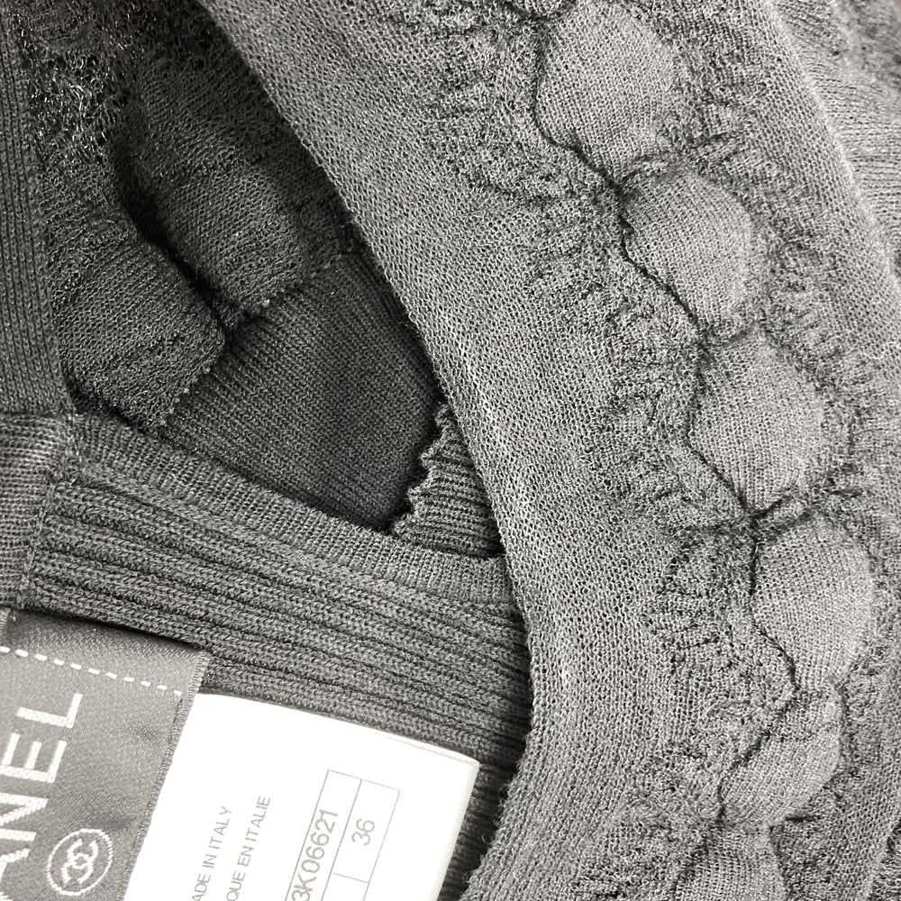 CHANEL シャネル ワンピース ノースリーブ アパレル ココマーク 服 36 ブラック 黒 春 夏 レディース【中古品】