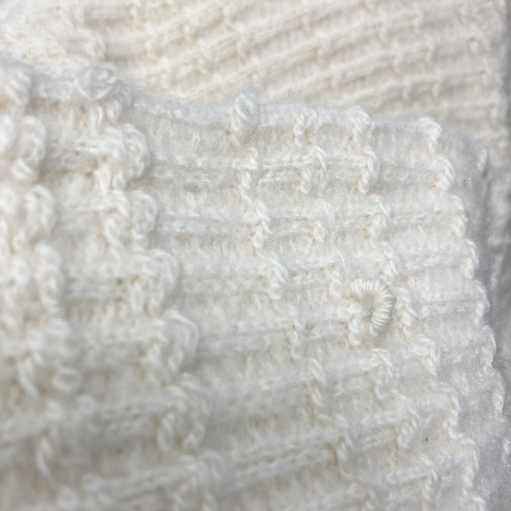 CHANEL シャネル ニット ココマーク 服 アパレル トップス ヴィンテージ 38 アイボリー 秋 冬 カシミヤ ウール シルク ポリアミド レディース【中古品】