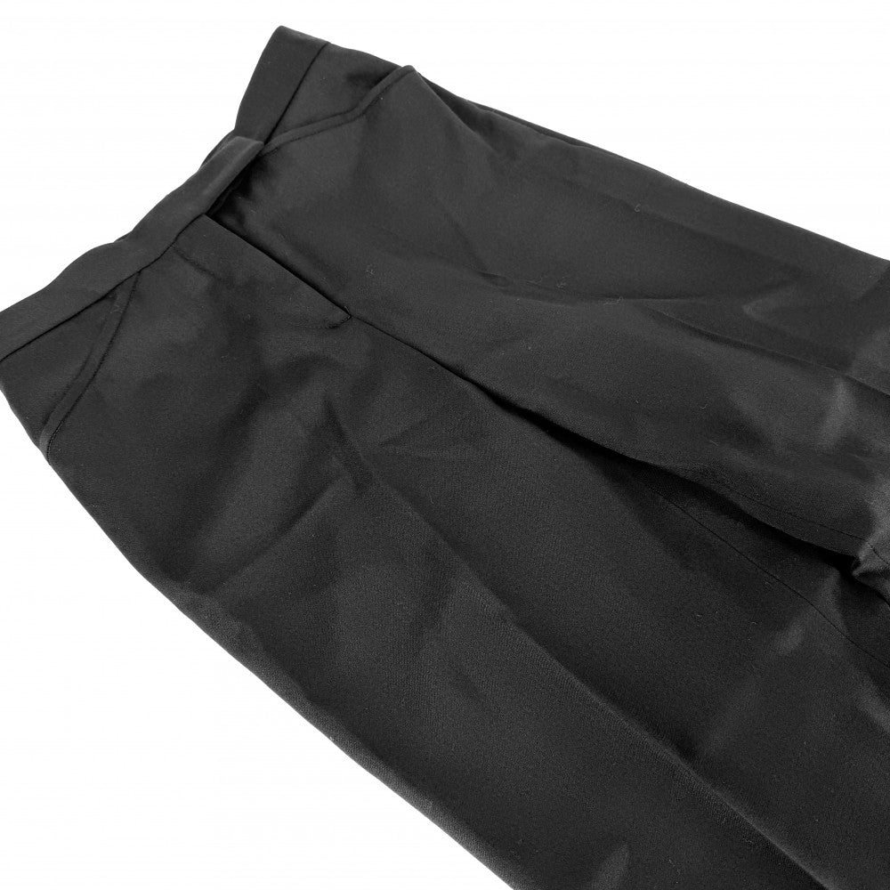 CHANEL シャネル パンツ ココボタン ボトムス アパレル スラックス 服 36 ブラック 黒 ウール レディース【中古品】