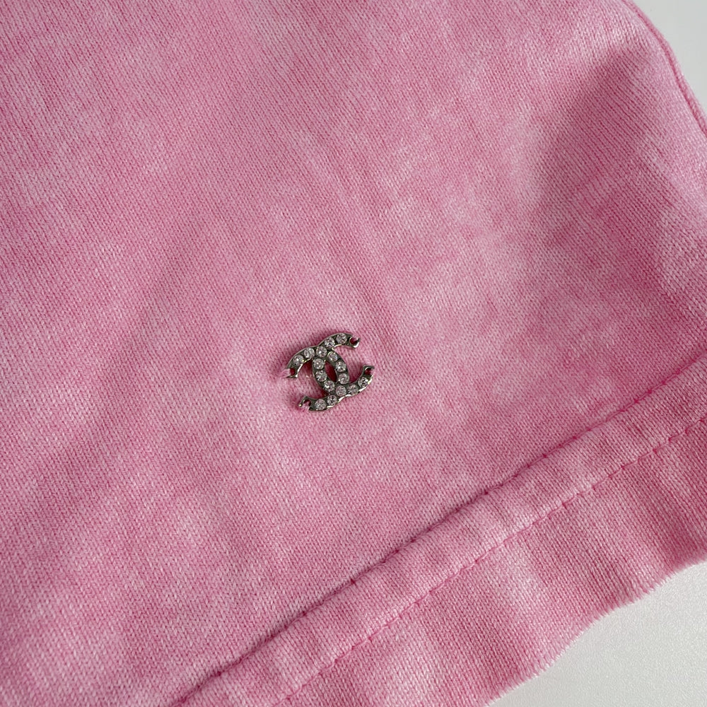 CHANEL シャネル 半袖Ｔシャツ クルーネック ココマーク トップス 服 アパレル S ピンク 春 夏 コットン レディース【中古品】