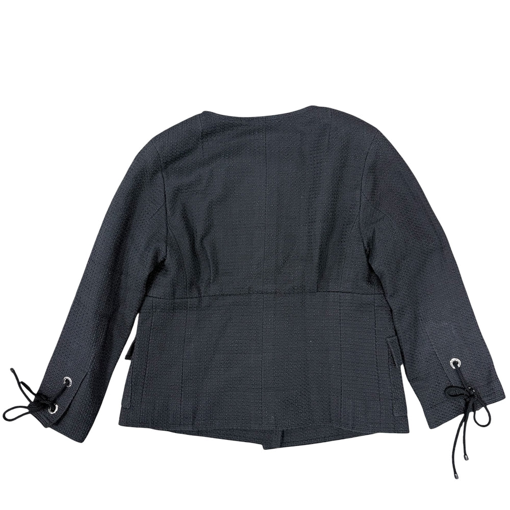CHANEL シャネル セットアップ クルーズ ジャケット スカート アパレル 服 36 ブラック 黒 ゴールド金具 秋 冬 コットン レディース【中古品】