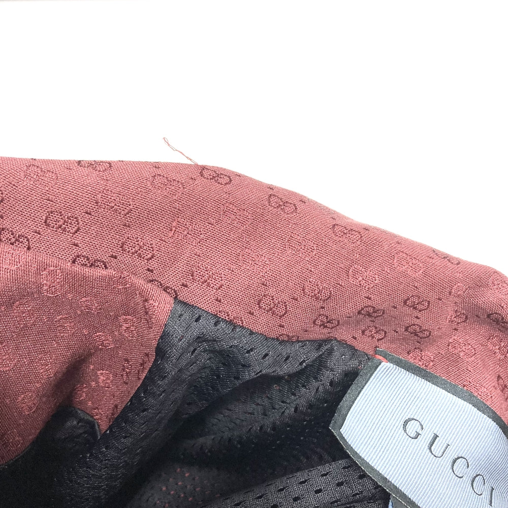 GUCCI グッチ スタジャン ドラゴン アパレル 服 S ワインレッド マルチカラー シルバー金具 ポリエステル コットン メンズ【中古品】