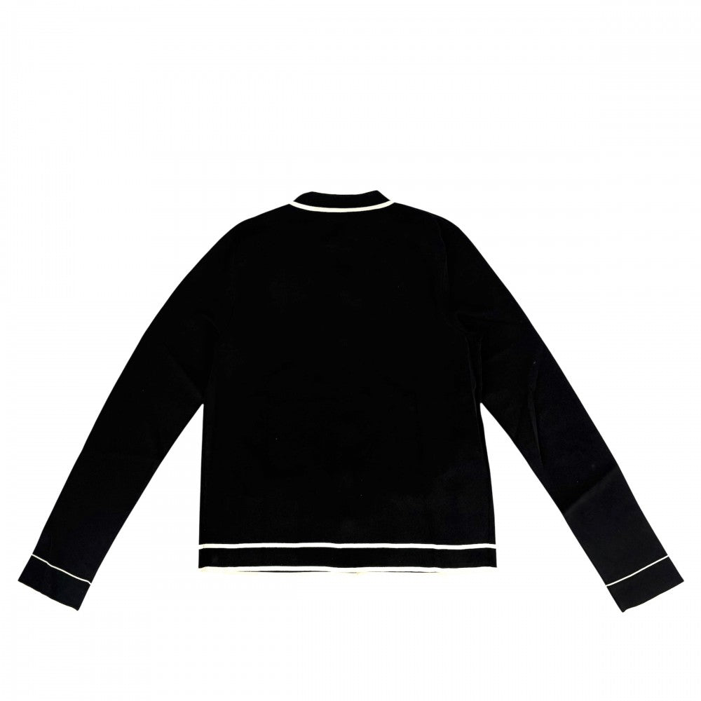 【開店SALE】 GUCCI グッチ カーディガン GG バイカラー トップス 服 アパレル S 629433 ブラック 黒 ホワイト 白 春 秋 レーヨン ポリエステル レディース【中古品】