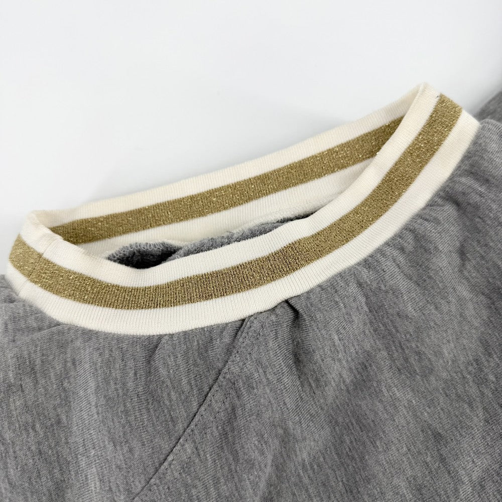 GUCCI グッチ トップス ノースリーブ スウェット Vネック 服 アパレル M 172266 グレー 春 夏 コットン メンズ【中古品】