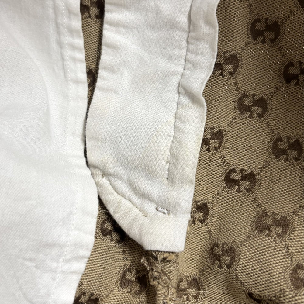 【開店SALE】 GUCCI グッチ ボトムス GGキャンバス ジョギングパンツ ズボン 52 569769 ブラウン 茶 コットン ポリエステル メンズ【中古品】