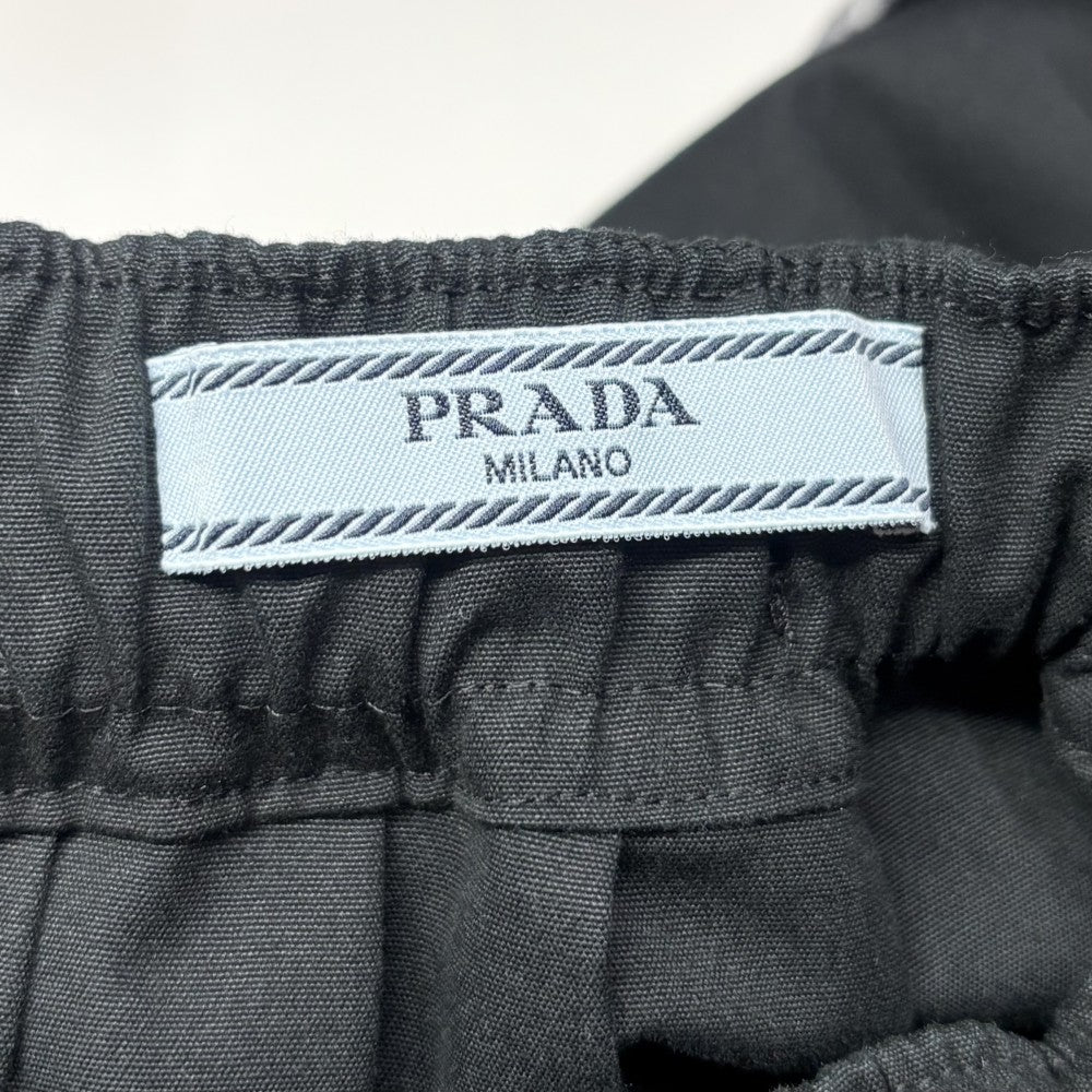 PRADA プラダ スカート ゼブラ リボン ボトムス 服 アパレル 36 ブラック 黒 コットン レディース【中古品】