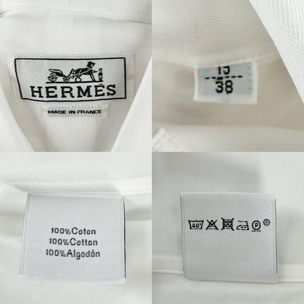 HERMES エルメス 長袖シャツ Yシャツ トップス シンプル 38サイズ 洋服