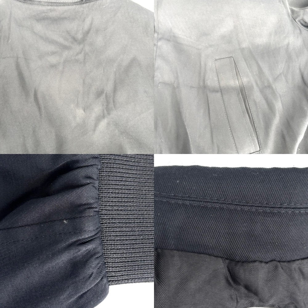 CELINE セリーヌ ブルゾン トリオンフ ジャケット アウター アパレル 服 52 2W47B585X ダークネイビー シルバー金具 春 秋 レーヨン レディース【中古品】