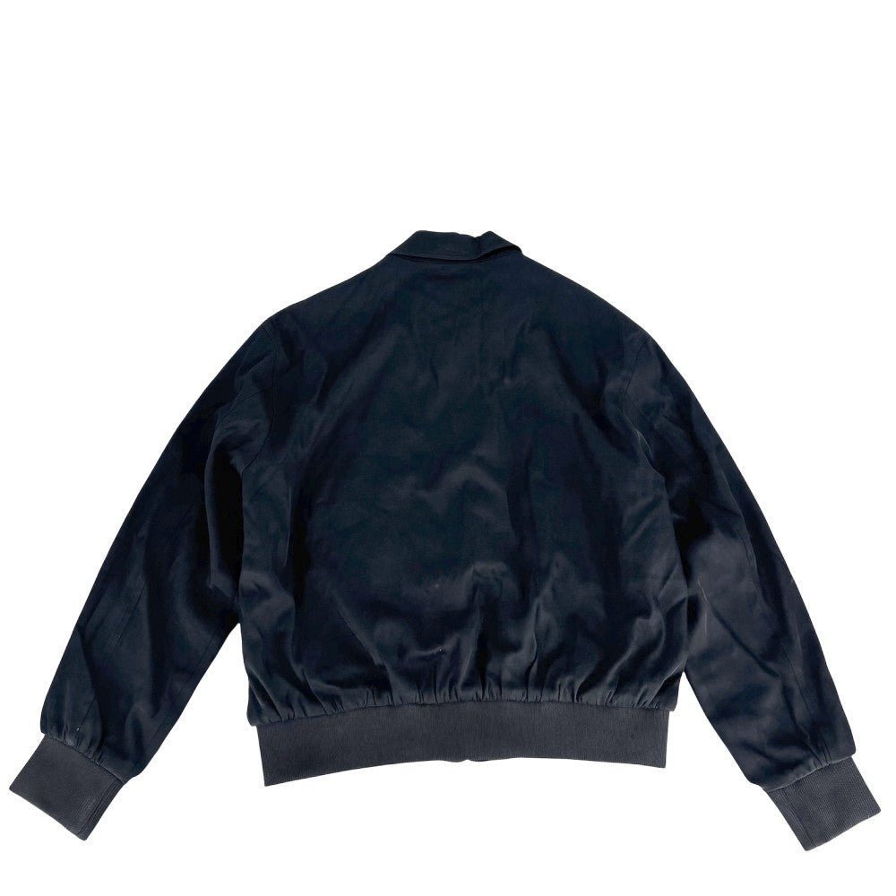 【開店SALE】 CELINE セリーヌ ブルゾン トリオンフ ジャケット アウター アパレル 服 52 2W47B585X ダークネイビー シルバー金具 春 秋 レーヨン レディース【中古品】