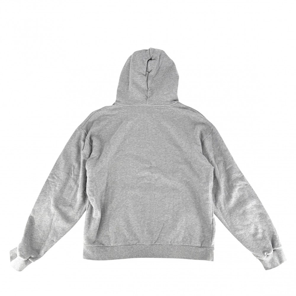 CELINE セリーヌ パーカー ルーズフーディー トップス アパレル 服 XXL 2Y321670Q グレー シルバー金具 春 秋 冬 コットン メンズ【中古品】